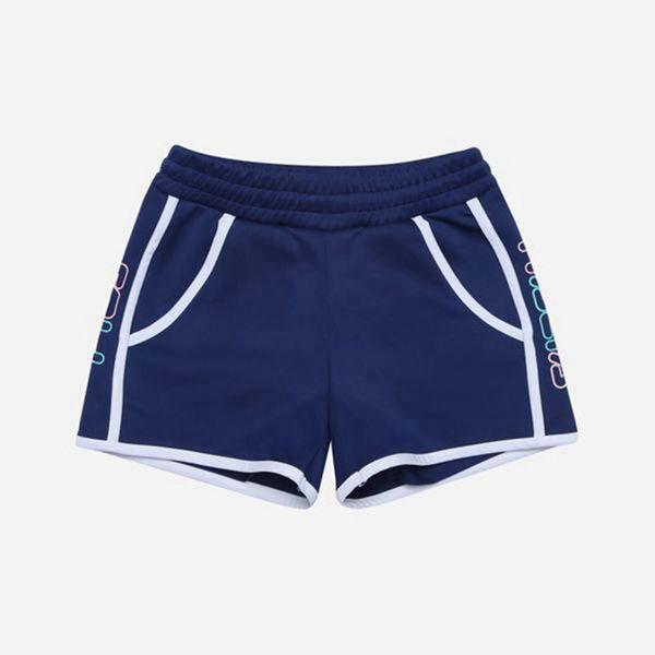 Fila Juicy Girl's Shorts - Navy,NZ 412-95218